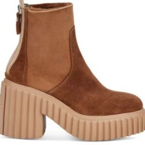 Women's Tiggy Warm Shearling Lined High Heel Platform Booties...10.5